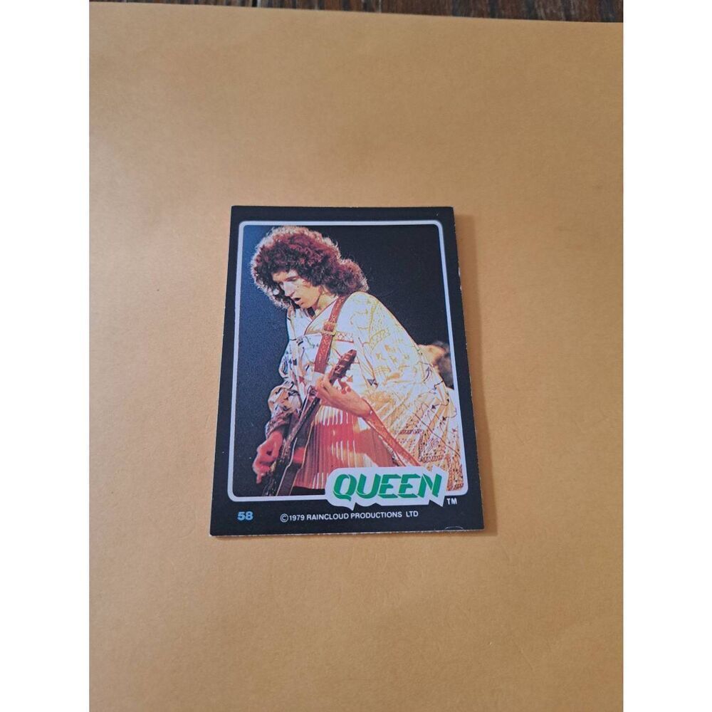 Vintage 1979 Raincloud Productions Queen Trading Card #58 Rock Band Memorabilia